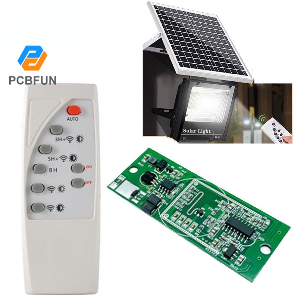 Bảng Mạch Ánh Đèn Năng Lượng Mặt Trời 3.7v 7.4v Đèn năng lượng mặt trời Điều khiển từ xa Công tắc đèn đường Vi sóng Radar Thân cảm ứng Bộ điều khiển đèn năng lượng mặt trời Bảng mạch 3.7V 7.4V