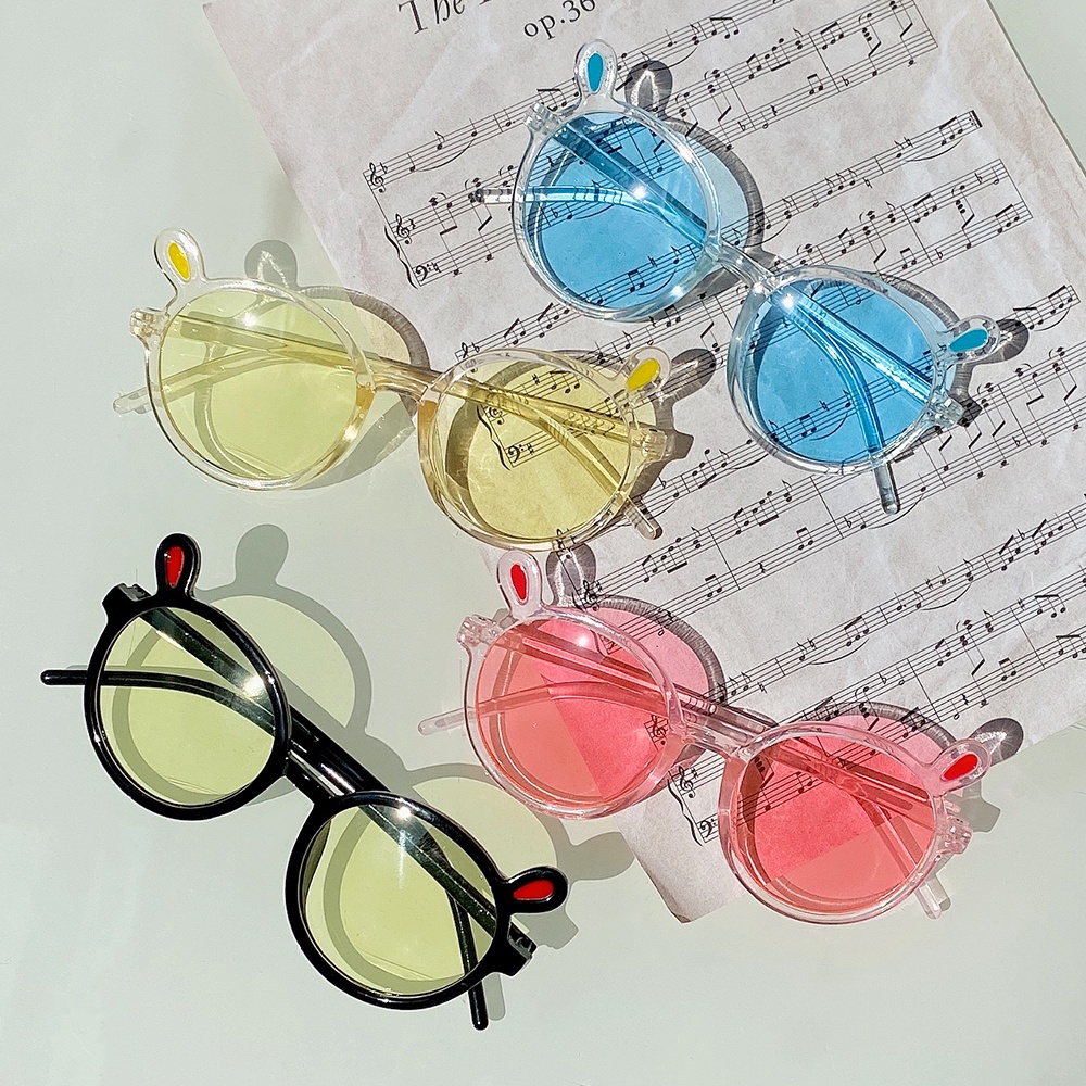 Kính mát KIDSBOWS gọng tròn chống tia UV kiểu dáng hoạt hình dễ thương thời trang mùa hè cho bé