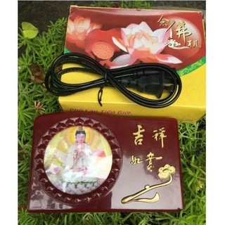 🙏 máy niệm phật 20bài - phát quang hình quán thế âm - đài tụng kinh 20 bài có đèn. bảo hành 6 tháng
