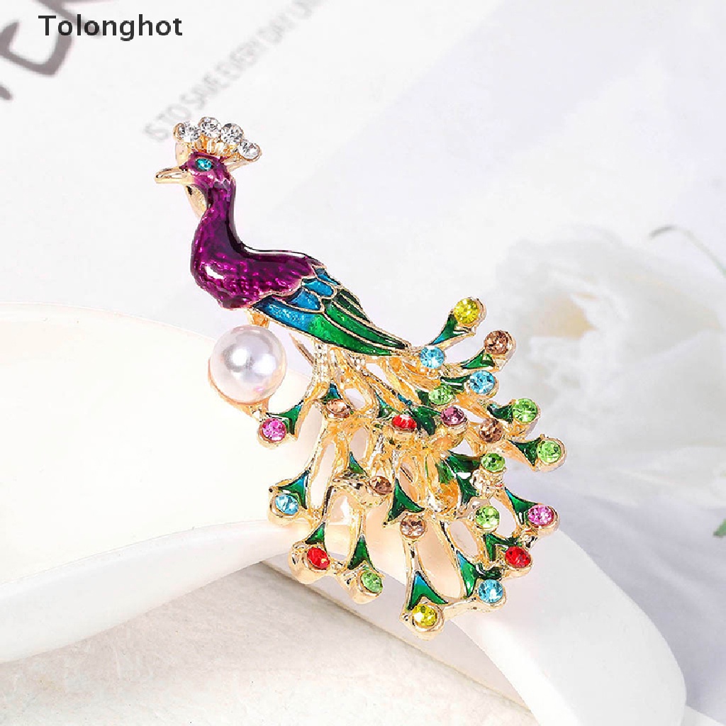 Trâm Cài Áo Hình Động Vật Đính Đá Pha Lê Phong Cách Vintage