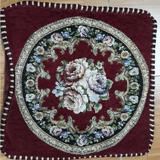 GỐI VUÔNG LỤA HOA GẤM SANG TRỌNG