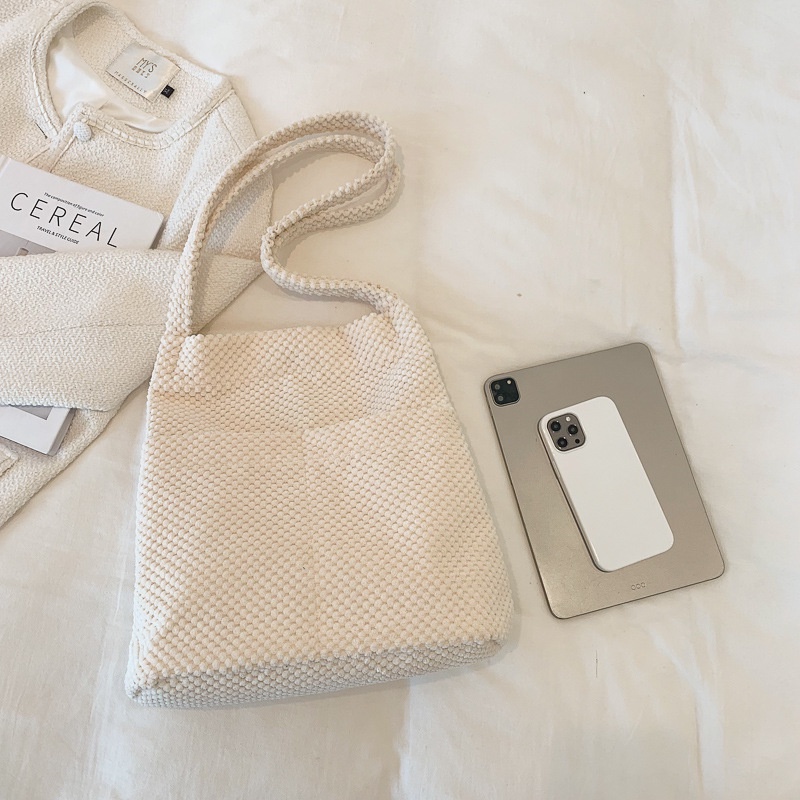 Túi tote Màu Trơn Phong Cách Thời Trang Đường Phố Phương Tây