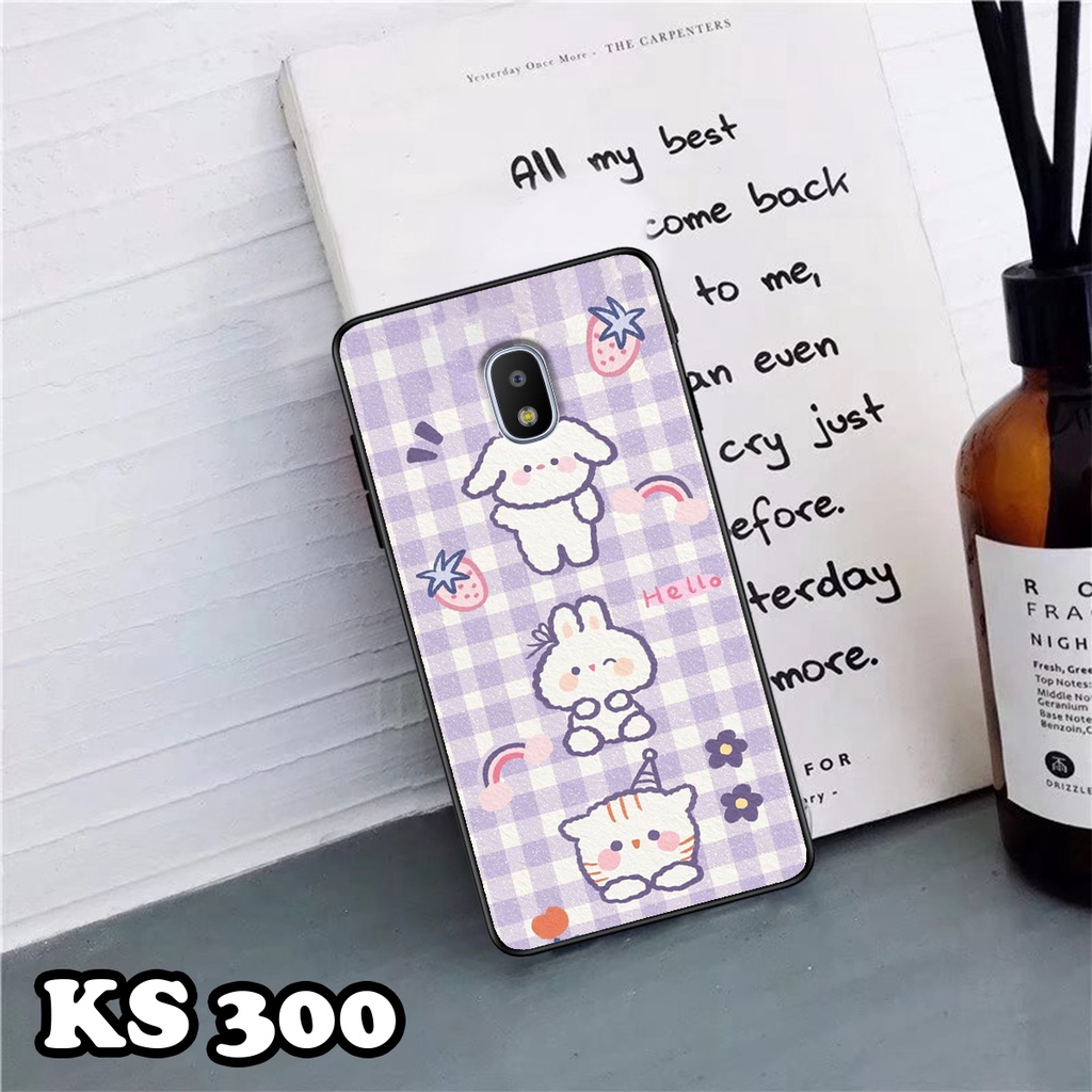 Ốp lưng Samsung J3 - J3 LTE - J3 2016 - J3 Pro - Ốp in hình Gấu&amp;Thỏ siêu xinh - Lưng nhám viền TPU chống trầy xước