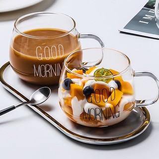 Ly thủy tinh good morning 350ml