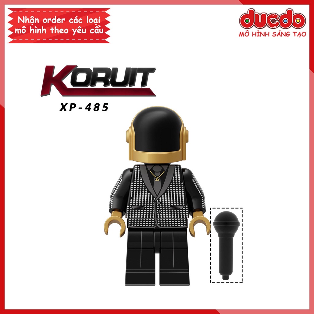 Minifigures nhân vật Nhóm Nhạc Nổi Tiếng Daft Punk - Đồ chơi Lắp ghép Xếp hình Mô hình Mini KORUIT KT1063