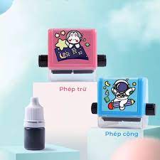 Máy in con lăn tạo phép tính cộng trừ,máy tạo phép tính đơn giản ra bài tập cho bé học toán