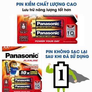 Pin tiểu AA Panasonic Alkaline LR6 (vỉ 2 viên)