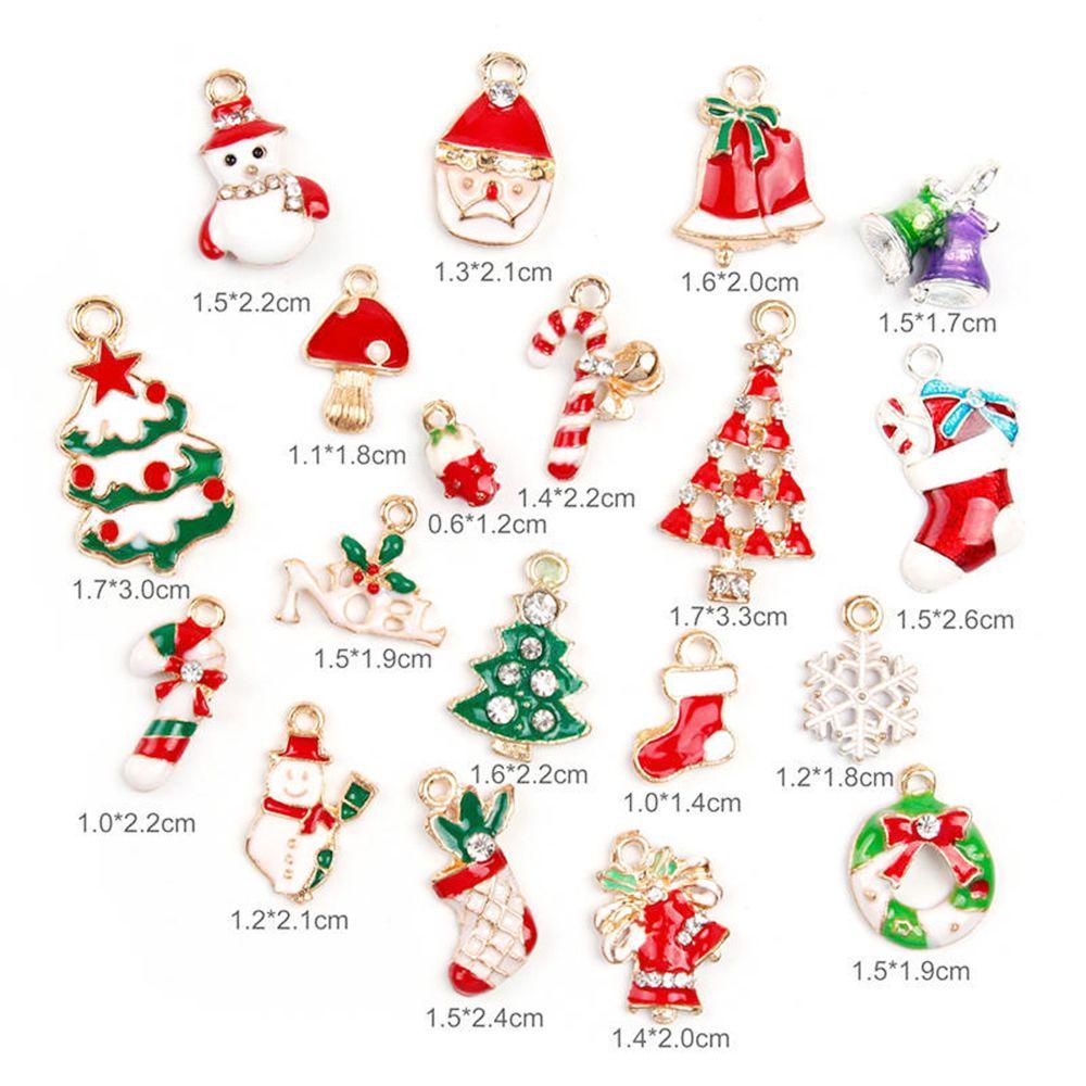 CONOPERY Bộ 14 / 19 Phụ Kiện Treo Trang Trí Giáng Sinh Bằng Hợp Kim Xinh Xắn