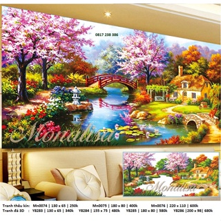 Tranh thêu chữ thập mẫu mới 2024 - Tự thêu - Thêu kín