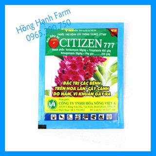 Thuốc trừ bệnh CITIZEN 777 (gói 7g), Đặc trị vi khuẩn và nấm cho hoa lan, cây cảnh