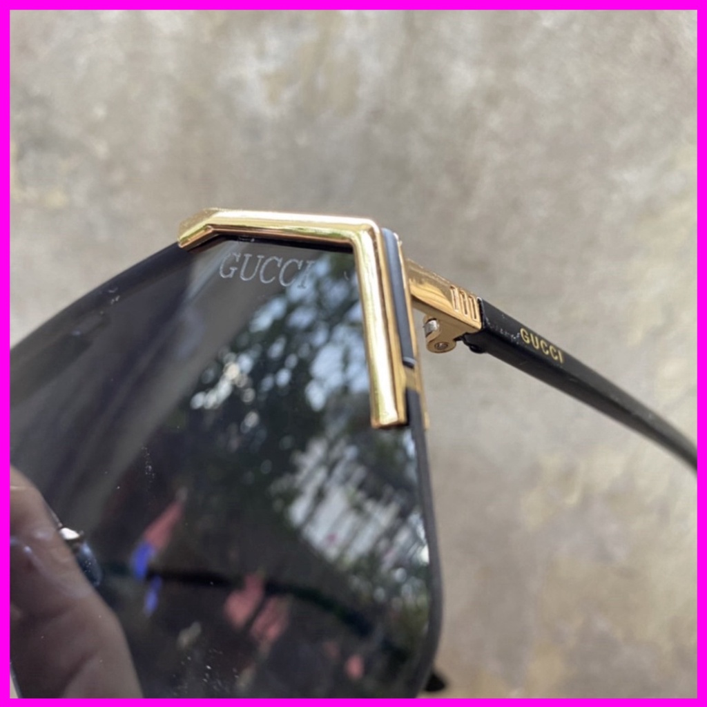 Kính mát thời trang dành cho nam nữ   mắt vuông chống UV400 chống bụi chỉ đường sắc màu thời trang