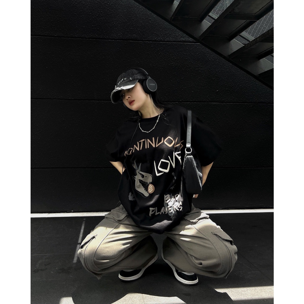 Áo thun Continuous - CTNS - DINOSAUR/ Black