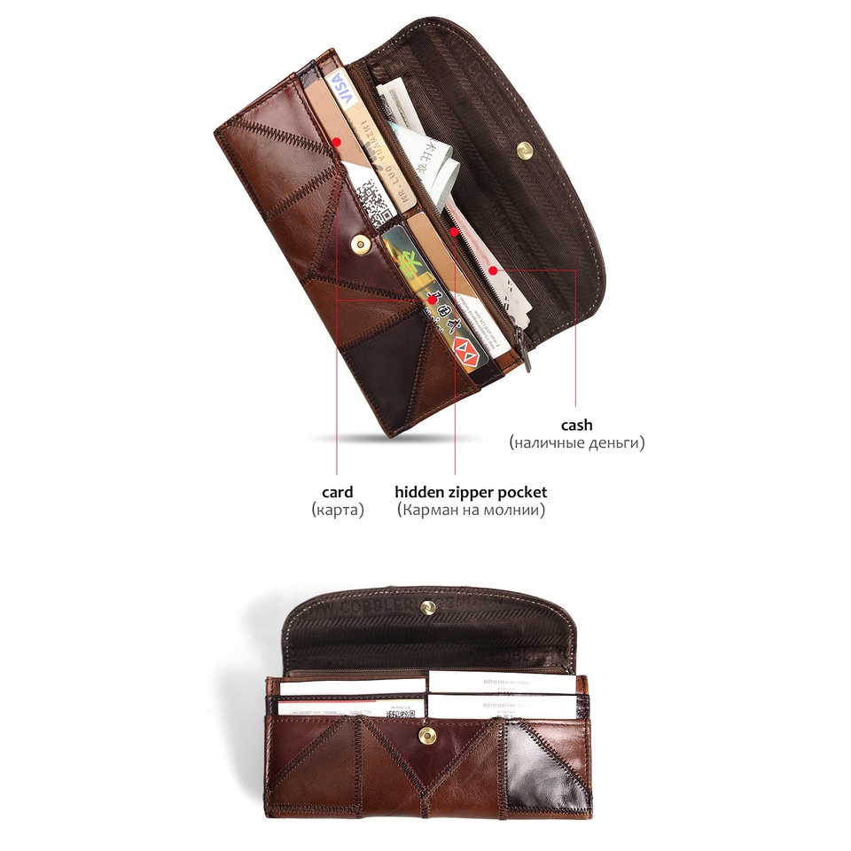 Ví da COBBLER LEGEND dáng dài thiết kế trẻ trung hợp thời trang cho bạn gái