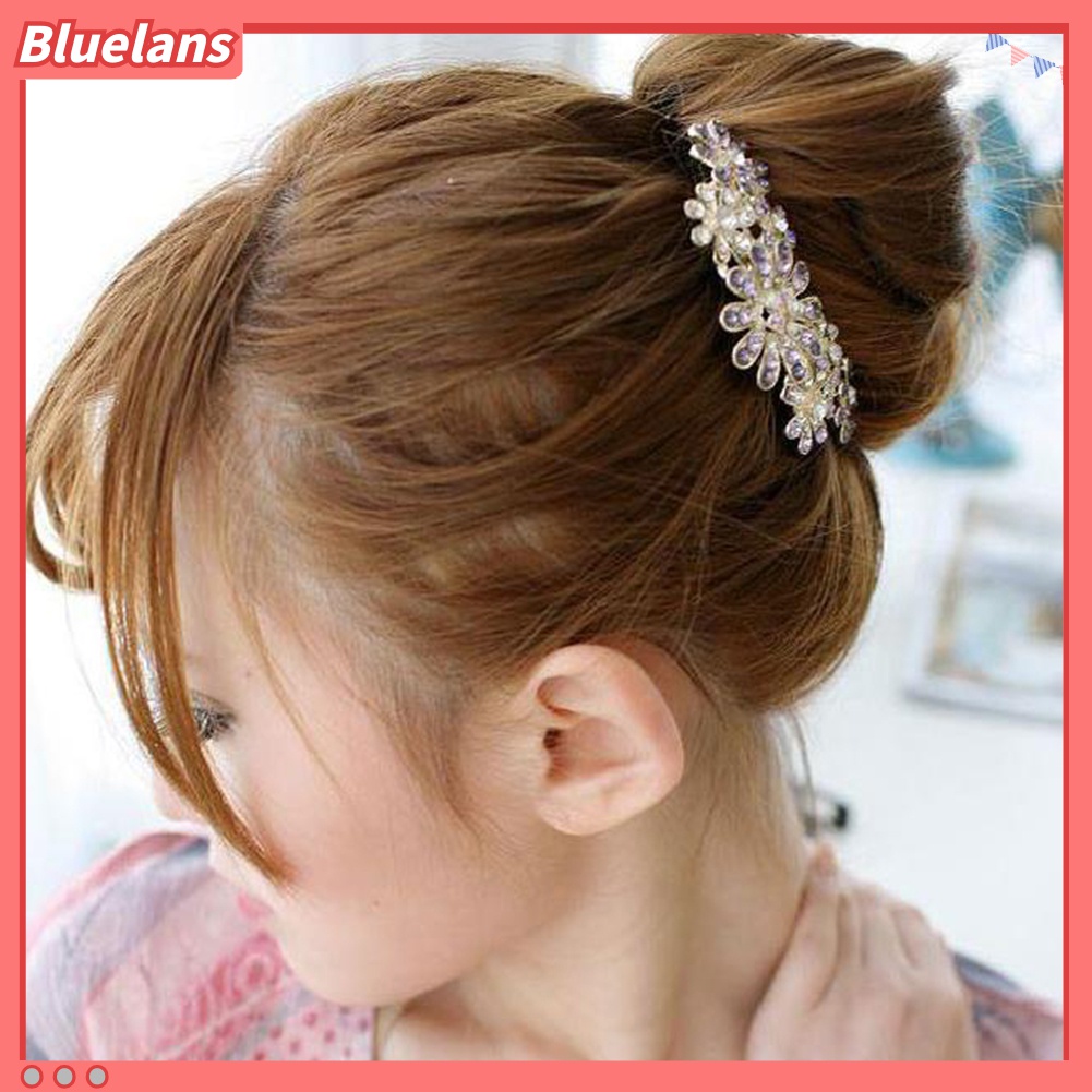 Lược Cài Tóc Hình Hoa Đính Đá Thời Trang 48h Cho Cô Dâu