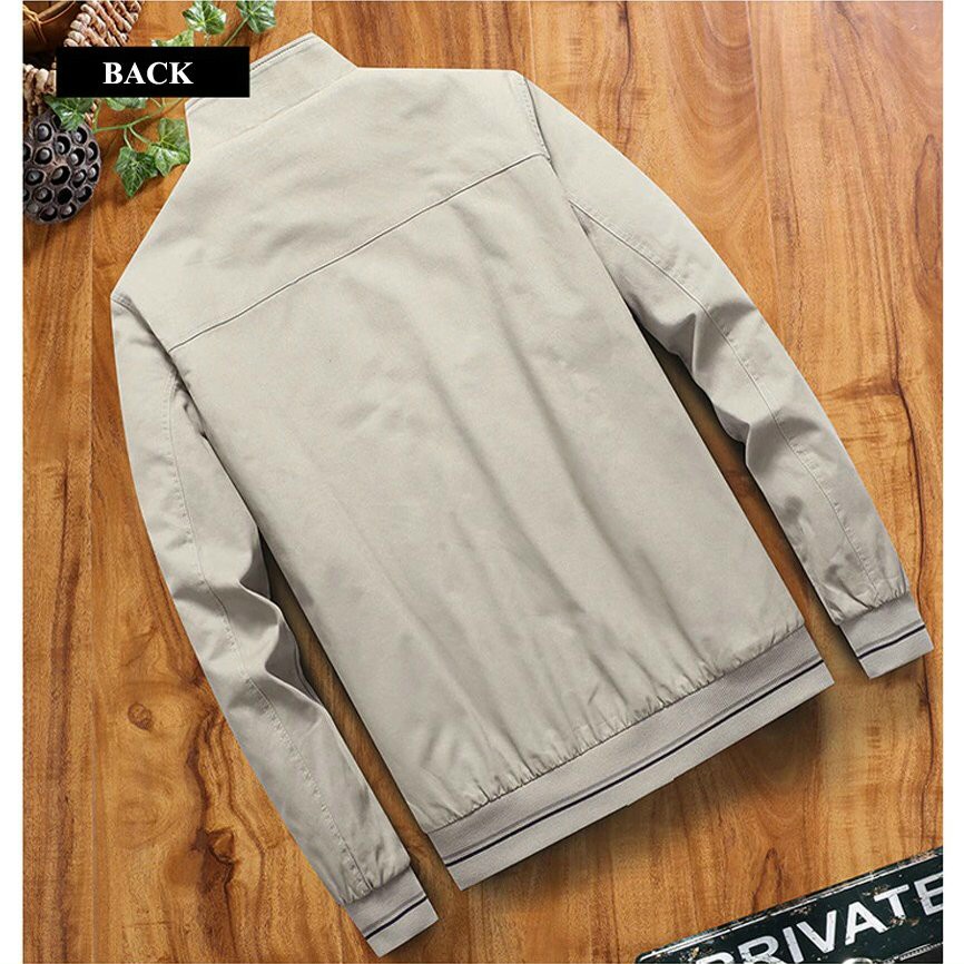 Áo khoác kaki nam lót lông 3 màu đen, kem, rêu thời trang cao cấp