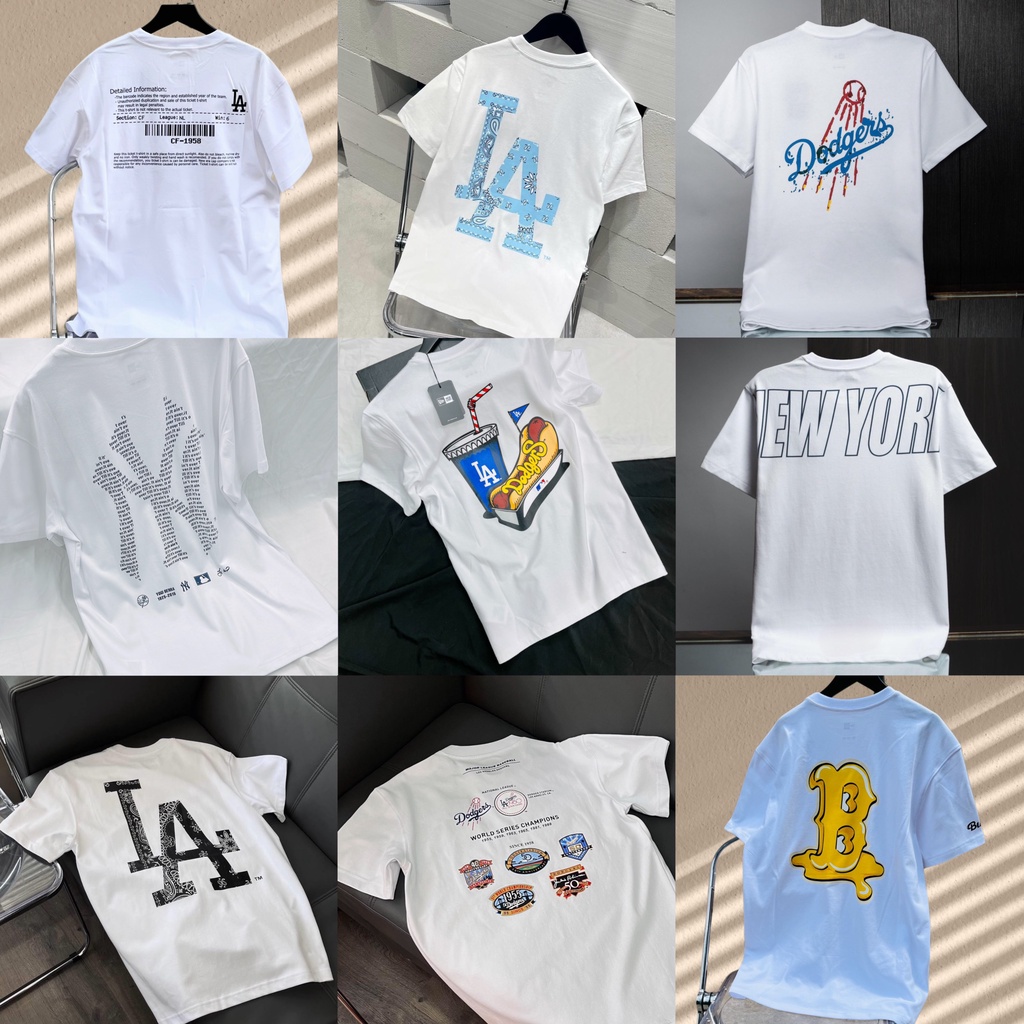 TỔNG HỢP MẪU NEW ERA MÀU TRẮNG - ÁO THUN NEW ERA CHÍNH HÃNG - NEW ERA NEW YORK - LA HOTDOG