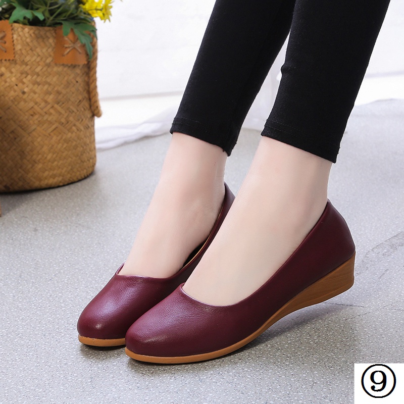 Giày Búp Bê Mũi Tròn Đế Mềm Chống Trượt Thoải Mái Dành Cho Nữ