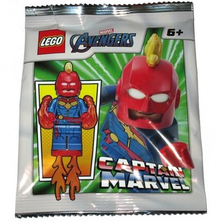 242003 Đồ chơi lắp ráp Iego Super Heroes Avengers Captain Marvel foil pack - Nhân vật Captian