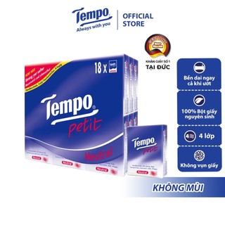 Khăn giấy bỏ túi cao cấp Tempo Petit Không Mùi - Thương hiệu Đức