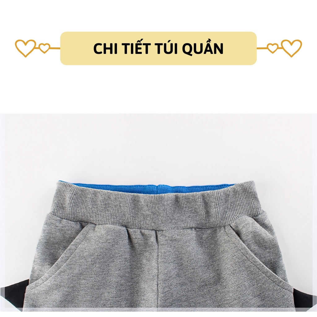 Quần thun dài bé trai 27Kids Chất cotton cho trẻ từ 2-10 tuổi BLPE2
