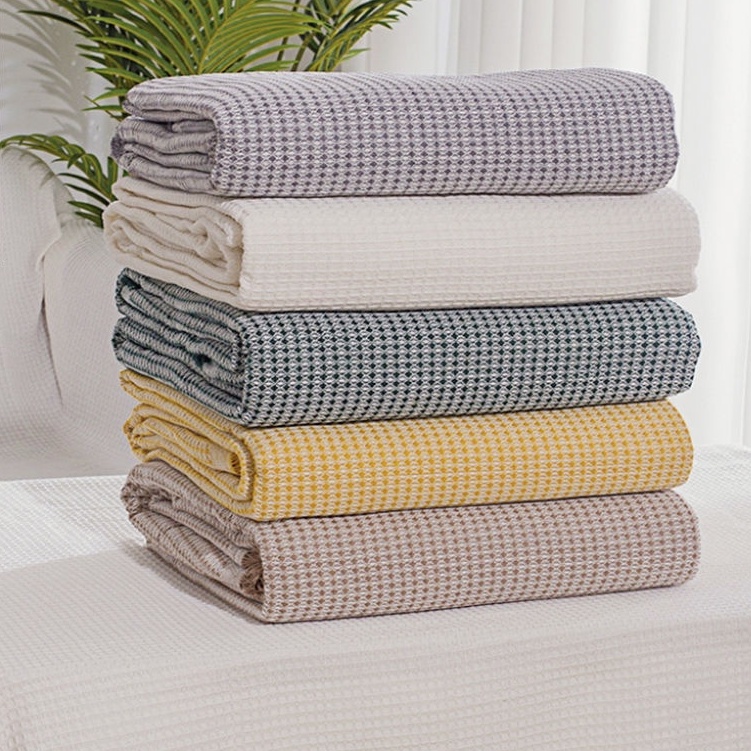 (MÀU TRƠN PASTEL) Chăn Mền Đắp Đa Năng, Thảm Cotton Dày Màu Trơn Phủ Sofa, Tủ Bàn Ghế, VảI Trang Trí Chụp Ảnh
