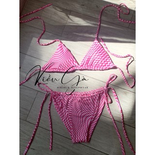 Bikini 2 mảnh hồng caro