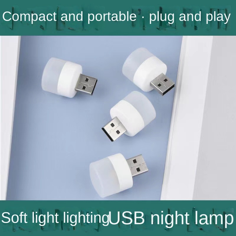 Đèn LED USB Mini Bảo Vệ Mắt Thiết Kế Nhỏ Gọn Tiện Dụng Cho Xe Hơi / Học Sinh