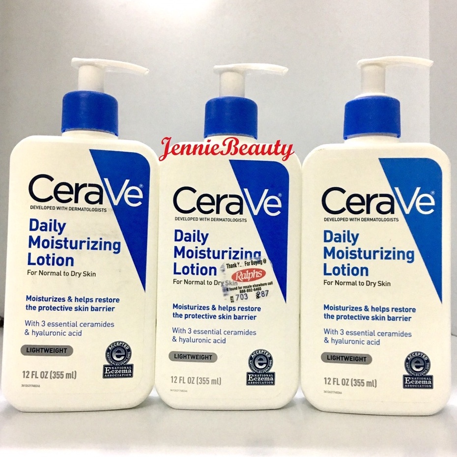 Kem dưỡng ẩm body hàng ngày dành cho da khô CeraVe Daily Moisturizing Lotion (237ml, 355ml)