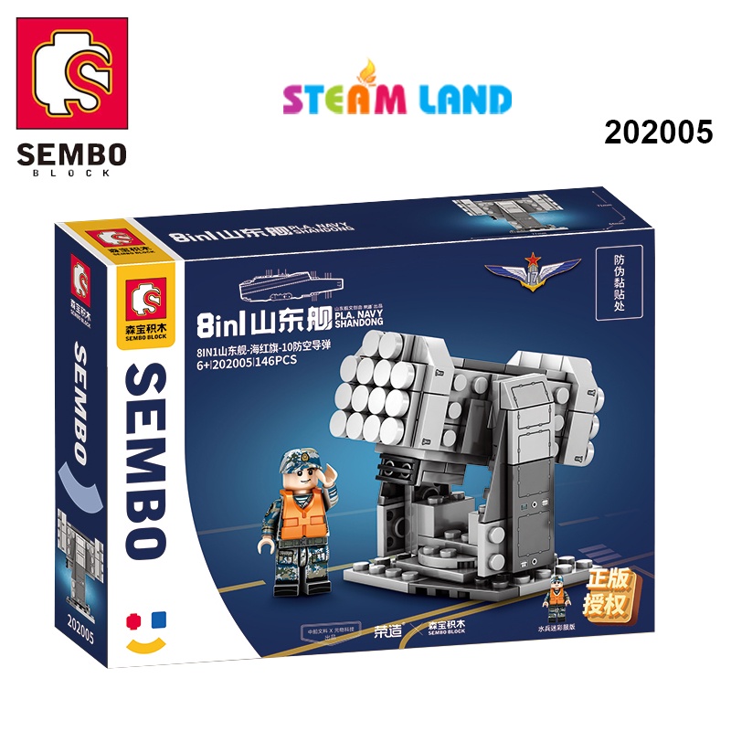 Đồ Chơi Lắp Ráp Pháo Phản Lực Đa Nòng - SEMBO 202005 Steamtoys