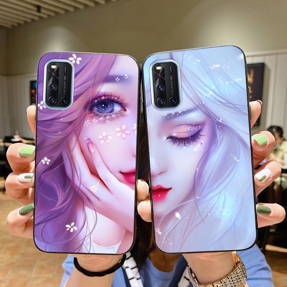 Ốp lưng điện thoại vivo v19 in hình phong cách nữ sang chảnh