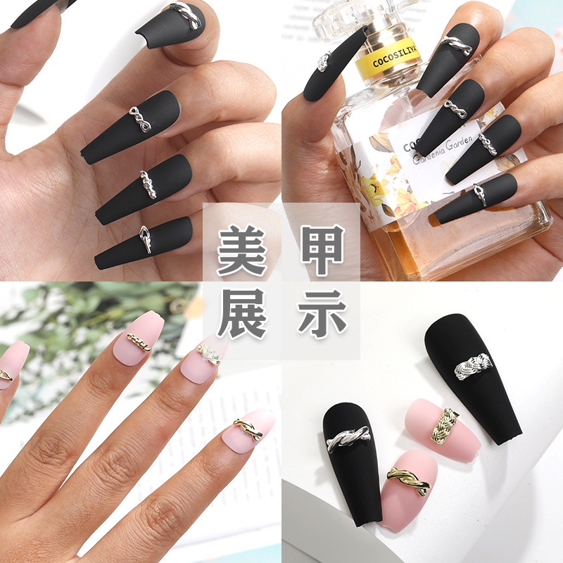 Phụ Kiện Trang Trí Móng Tay Bằng Hợp Kim Thiết Kế Mới Cao Cấp Thời Trang