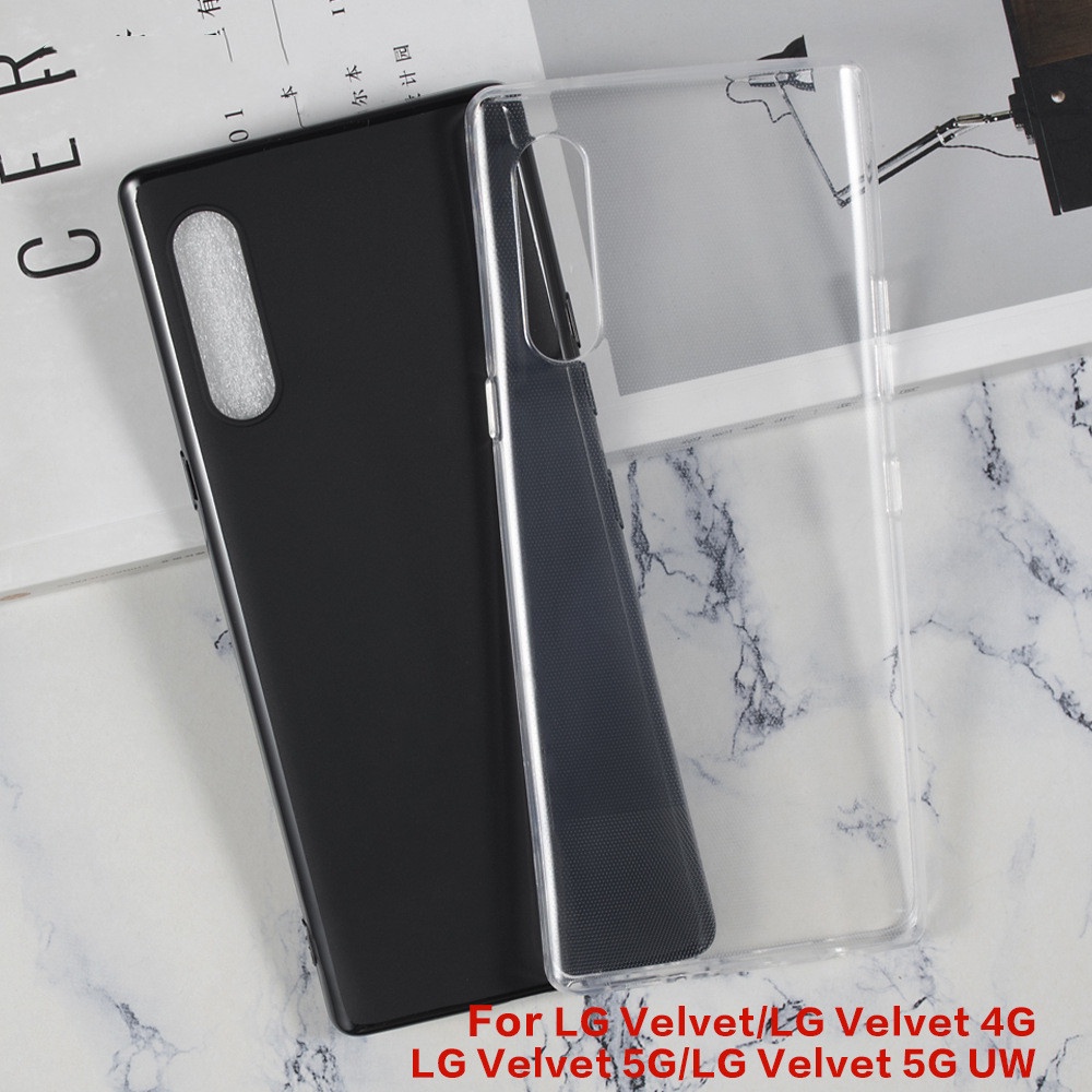 Ốp Điện Thoại TPU Silicone Mềm Trong Suốt Cho LG Velvet / Velvet 4G / Velvet 5G / Velvet 5G UW