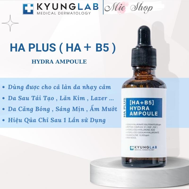 Serum Kyunglab HA B5 , Serum HA+B5 Kyung Lab giúp căng bóng da tức thì cải thiện tình trạng da khô, làm đều màu da