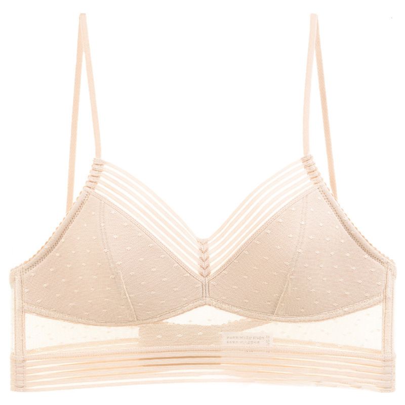 Áo Ngực Chữ U Khoét Sâu Lưng Thấp Họa Tiết Chấm Bi Gợi Cảm Cho Nữ