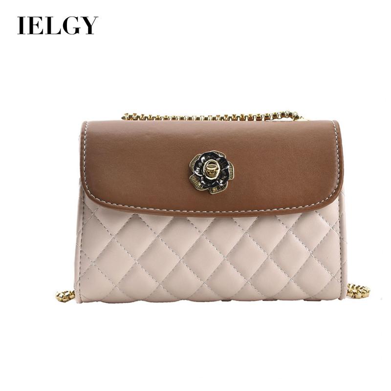 Túi Đeo Vai Bằng Da Mềm Phối Dây Xích Thời Trang Hàn Quốc Cho Nữ