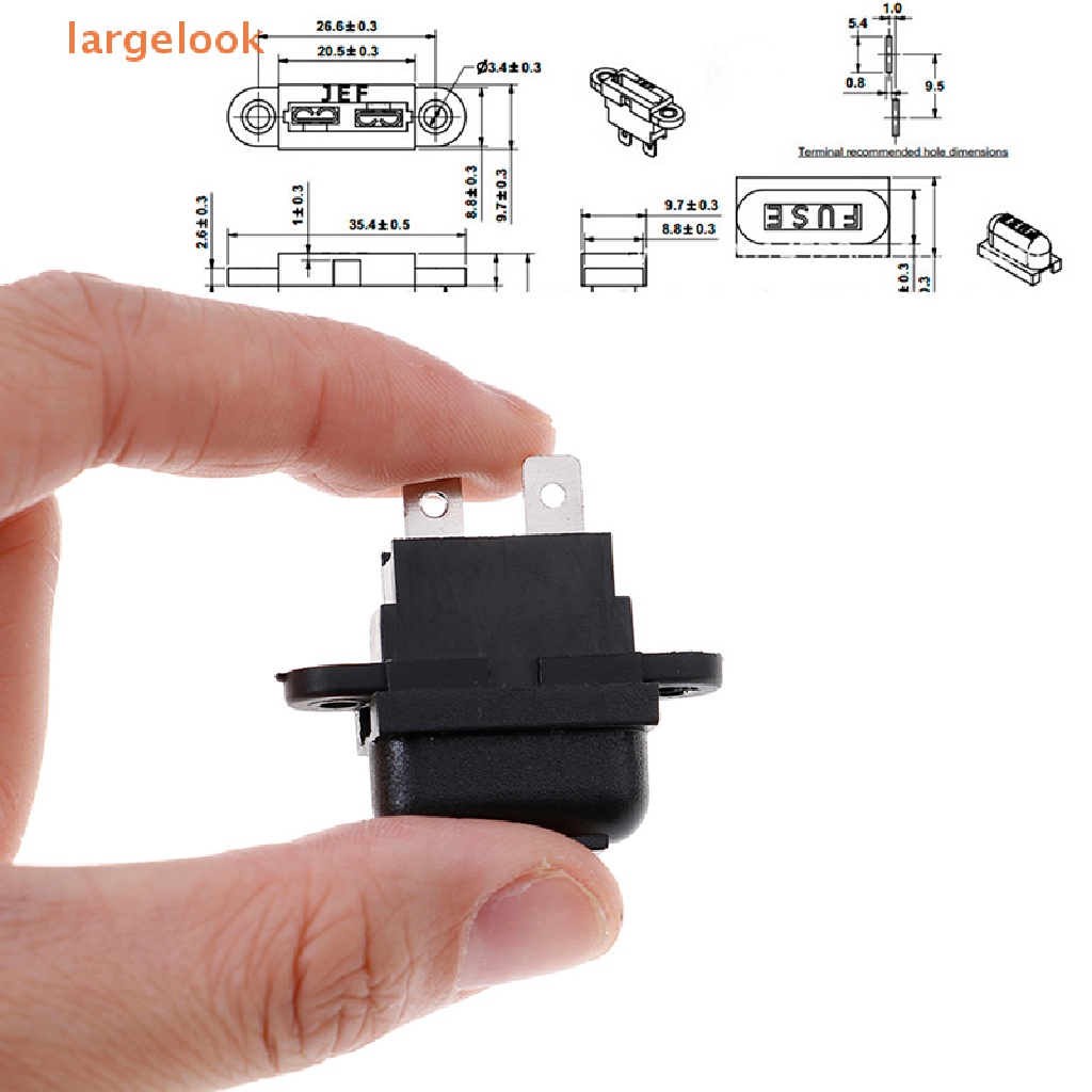 Set 5 Hộp Cầu Chì 30A Amp Tiêu Chuẩn Kèm Vỏ Bọc Cho Tàu Thuyền / Xe Hơi