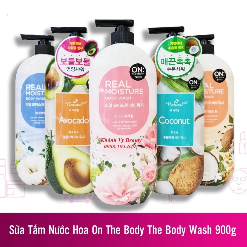 Sữa Tắm Hương Nước Hoa On The Body Wash 900ml - Hàn Quốc