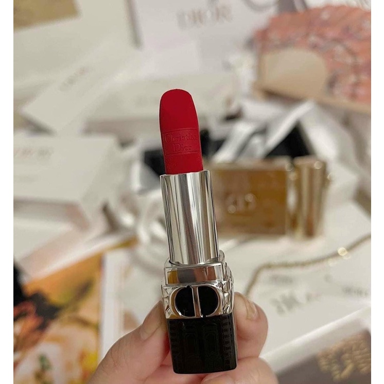 SET DIOR HOLIDAY LIPSTICK 4 MÀU 466 858 873 862 KÈM CLUTCH HÀNG CHÍNH HANZG FULLBOX