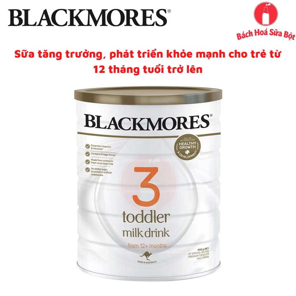 [Tem Liên Phong] Sữa Bột BlackMores số 1/ số 2/ số 3 của Úc - Lon 900g