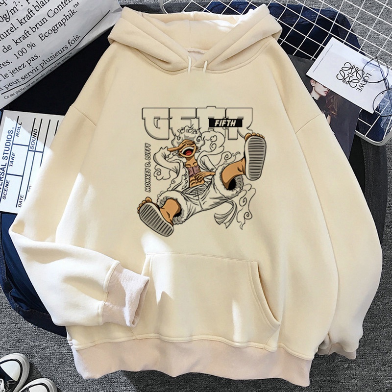 Áo Hoodie Nam In Hình Luffy Gear 5 y2k