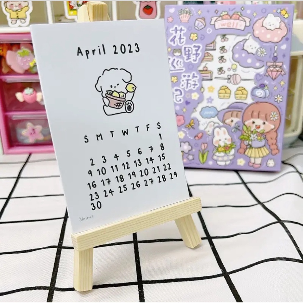 Lịch ghi chú 2023 siêu cute