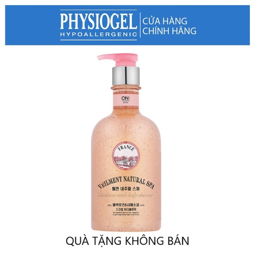 [Qùa tặng không bán] Sữa tắm hạt On: The Body Veilment Natural Spa Black Rose Dead Sea Salt 600g