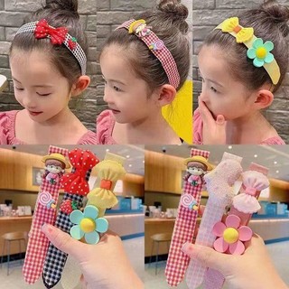 Băng Đô Cài tóc Kiểu dán tóc Hoa xinh xắn cho bé
