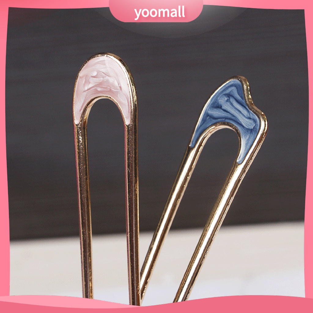 Trâm Cài Tóc Hình Chữ U Thiết Kế Đơn Giản Thời Trang Cho Nữ