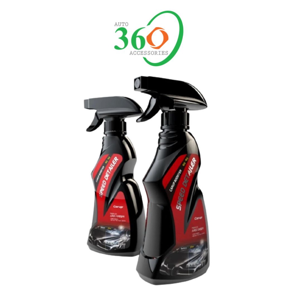 Dung dịch đánh bóng xe chai xịt bóng xe 3in1 Carup 400 ml bóng sáng như gương