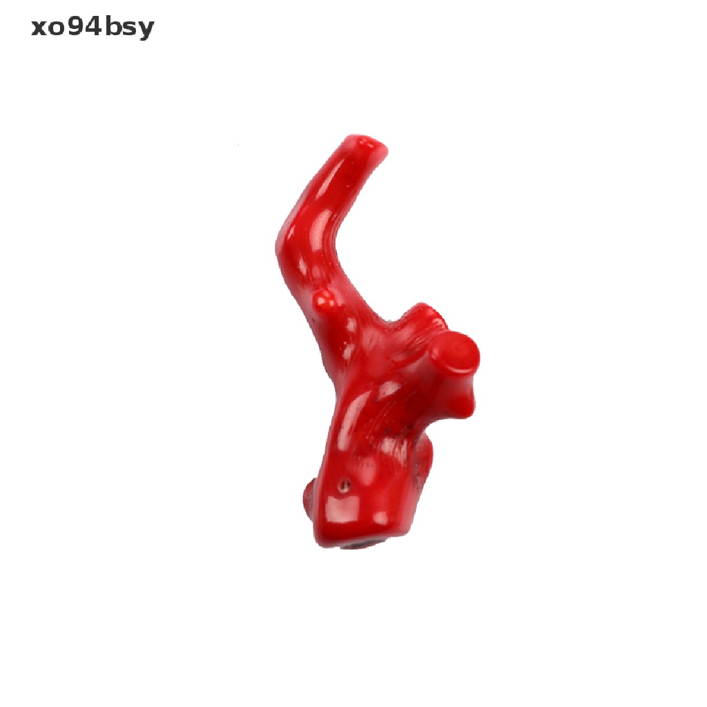Set 5 Chuỗi Hạt xo94bsy Màu Đỏ San Hô Tự Nhiên Hình Cành Cây Xinh Xắn