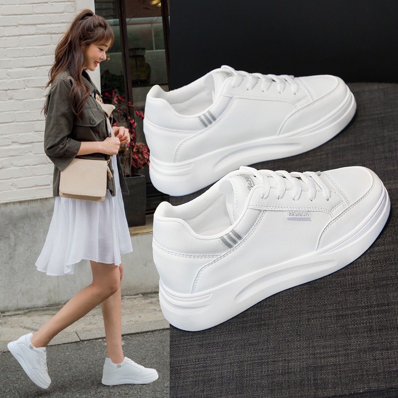 Giày Thể Thao Nữ Tăng Chiều Cao 5cm Hàng Chuẩn QC Loại 1 Size 35 - 39