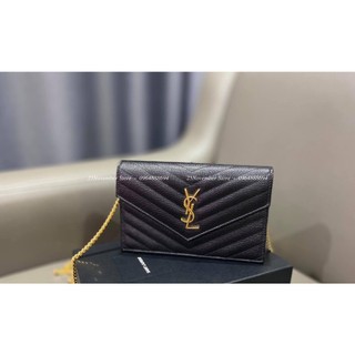 Túi xách y.s.l size 19cm màu đen