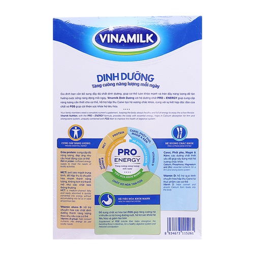Sữa Bột Nguyên Kem Có Đường Vinamilk Dinh Dưỡng Hộp Giấy 400g