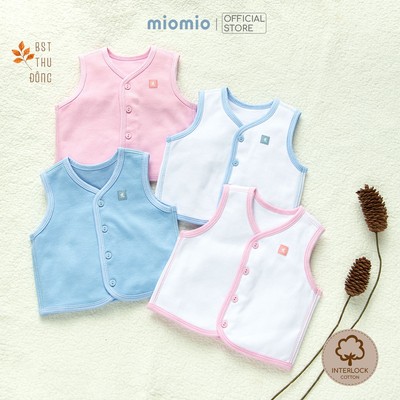 Áo Gile Bé Sơ Sinh 2 Lớp Màu MIOMIO ( Form Ôm, Mom Muốn Thoải Mái Tăng Thêm 1 Size)  (từ 0th đến 12tháng)